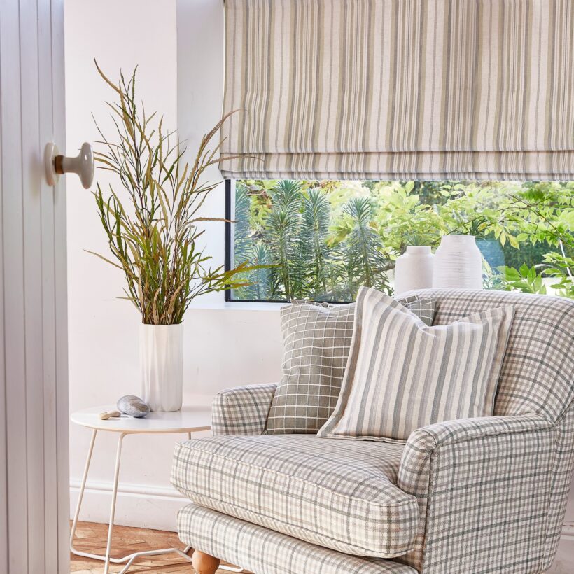 10. Library Roman Blinds - Maltese Basil