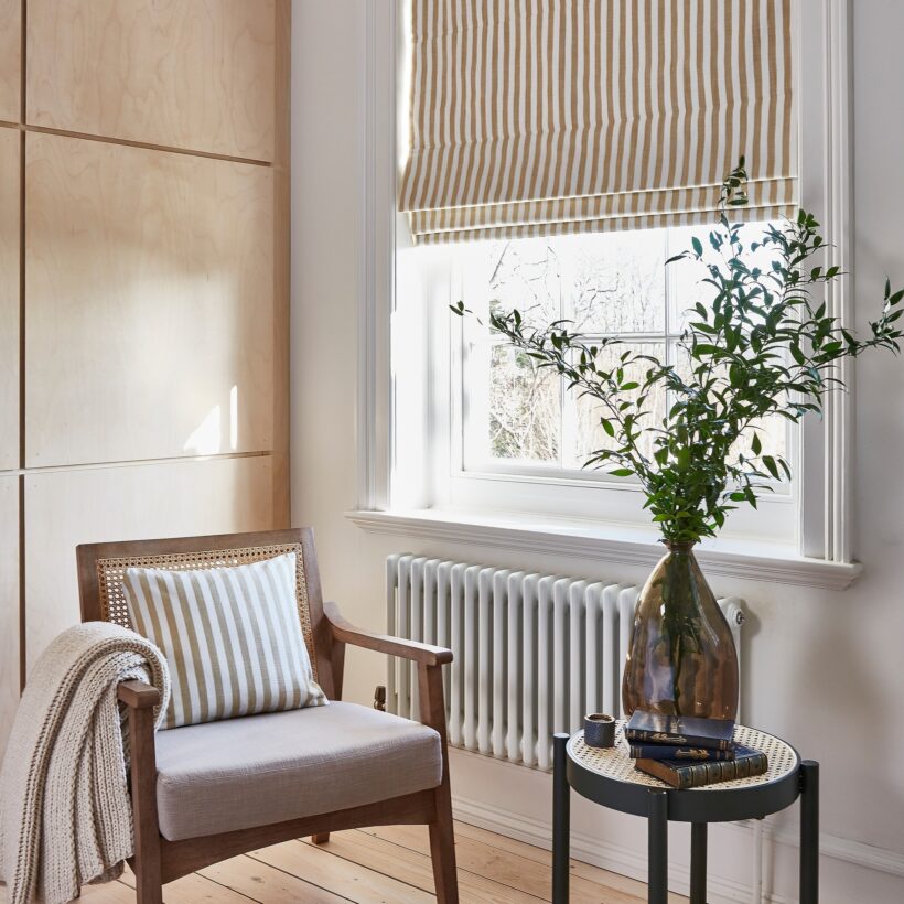 6. Library Roman Blinds - Witney Honey