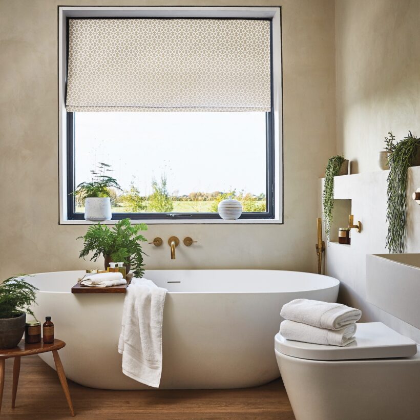 7. Library Roman Blinds - Ivy Pampas